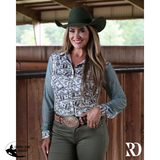 New! DADDY’S MONEY MESH SLEEVE PERFORMANCE RODEO SHIRT Western Style