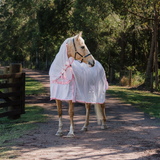 New! Dakota Fly Mesh Combo - White/Pink - Country Scene Saddlery and Pet Supplies
