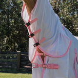 New! Dakota Fly Mesh Combo - White/Pink - Country Scene Saddlery and Pet Supplies