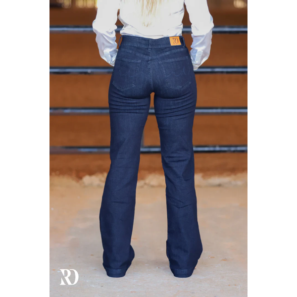 New! Dark Wash Signature Trouser Denim