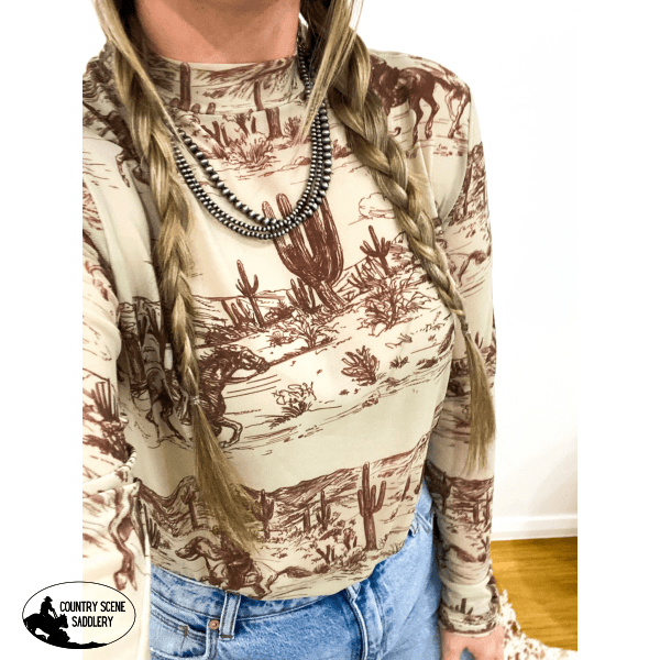 New! Desert Wrangler Mesh Top Western