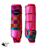New! DIEGO WITH SPARKLE VELCRO SPLINT BOOTS - MEDIUM / FRONT - Splint Boots
