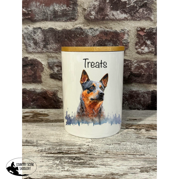 New! Dog Treat Canister - Blue Heeler Homewares