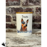 New! Dog Treat Canister - Blue Heeler - Country Scene Saddlery and Pet Supplies