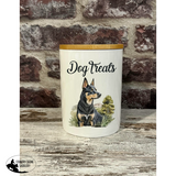 New! Dog Treat Canister - Kelpie - Country Scene Saddlery and Pet Supplies
