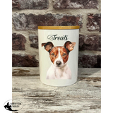 New! Dog Treat Canister - Mini Foxy - Country Scene Saddlery and Pet Supplies