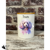 New! Dog Treat Canister - Poodle - Country Scene Saddlery and Pet Supplies