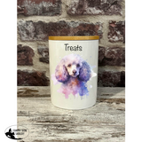 New! Dog Treat Canister - Poodle Homewares