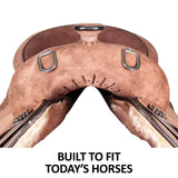 Double S Jackson Roughout Work Saddle - Country Scene Saddlery and Pet Supplies