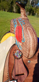 Double S Painted Feather Barrel Saddle - Country Scene Saddlery and Pet Supplies