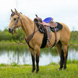 Double S Painted Feather Barrel Saddle - Country Scene Saddlery and Pet Supplies