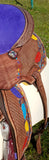 Double S Painted Feather Barrel Saddle - Country Scene Saddlery and Pet Supplies