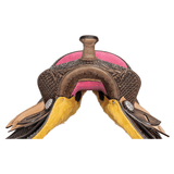 New! Double S Reno II Pink Barrel Saddle - Country Scene Saddlery and Pet Supplies