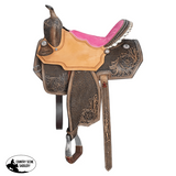 New! Double S Reno II Pink Barrel Saddle - Country Scene Saddlery and Pet Supplies