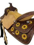 Double T barrel Sunflower Saddle 15 and 16" - Country Scene Saddlery and Pet Supplies