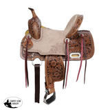 New! Double T Cactus Lily Barrel Style Saddle - 12 Inch - Country Scene Saddlery and Pet Supplies