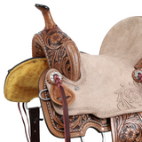 New! Double T Cactus Lily Barrel Style Saddle - 12 Inch 12 Barrel Saddles