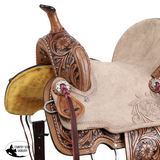 New! Double T Cactus Lily Barrel Style Saddle - 12 Inch - Country Scene Saddlery and Pet Supplies
