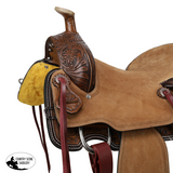 New! Double T Cattleman Roper Style Saddle - 16 Inch Youth Barrel Saddles