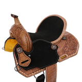 New! Double T Cheyenne Spinal Relief Barrel Style Saddle - 12, 13 Inch - Country Scene Saddlery and Pet Supplies