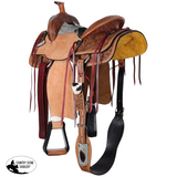 New! Double T Classic Stitch Cowpoke Roper Style Saddle - 14 Inch Note:This saddle is NOT warranted for roping. - Country Scene Saddlery and Pet Supplies