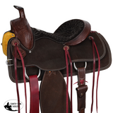 New! Double T Classic Stitch Dark Prairie Roper Style Saddle - 15 Inch - Country Scene Saddlery and Pet Supplies