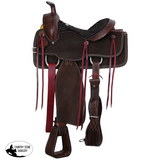 New! Double T Classic Stitch Dark Prairie Roper Style Saddle - 15 Inch - Country Scene Saddlery and Pet Supplies
