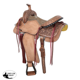 New! Double T Classic Stitch Golden Horizen Roper Saddle - 16 Inch Youth Barrel Saddles