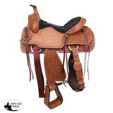 New!Double T Classic Stitch Prairie Dancer Roper Saddle - 16 Inch Youth Barrel Saddles