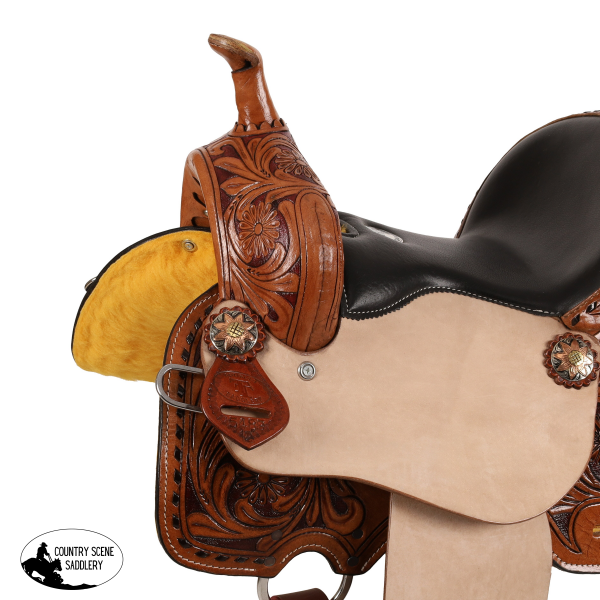 New! Double T Clementine Barrel Style Saddle - 12 Inch Western