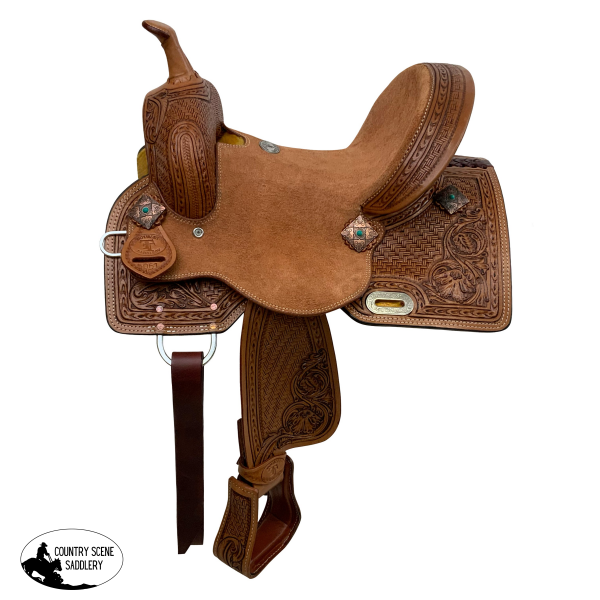 New! Double T Daisy Drifter Barrel Style Saddle - 12 Inch 12 Barrel saddles