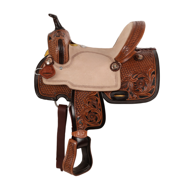 New! Double T Dakota Barrel Style Saddle - 13 Inch Western