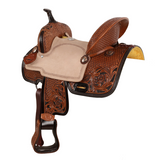 New! Double T Dakota Barrel Style Saddle - 13 Inch Western