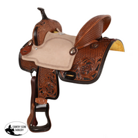 New! Double T Dakota Barrel Style Saddle - 13 Inch Western