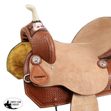 New! Double T Diamond Flush Barrel Style Saddle - 16 Inch - Country Scene Saddlery and Pet Supplies