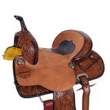 New! Double T Exotic Midnight Gator Barrel Style Saddle - 14 15 Inch Barrel saddles