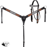 NEW! Double T Fast Lane Barrel Style Saddle Set - 15 Inch - 15 inch / 7 inch full QH
