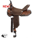 New! Double T Heritage Rose Spinal Relief Barrel Style Saddle - Country Scene Saddlery and Pet Supplies