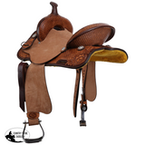 New! Double T Hickory Dash Spinal Relief Barrel Style Saddle - 14 -10.4kg - Country Scene Saddlery and Pet Supplies