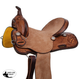 New! Double T Hickory Dash Spinal Relief Barrel Style Saddle - 14 -10.4kg - Country Scene Saddlery and Pet Supplies