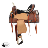 New! Double T Iris Barrel Style Saddle - 13 Inch - Country Scene Saddlery and Pet Supplies