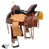 New! Double T Iris Barrel Style Saddle - 13 Inch - Country Scene Saddlery and Pet Supplies
