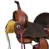 New! Double T Ivy Barrel Style Saddle - 14, 15 Inch - Country Scene Saddlery and Pet Supplies