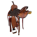 New! Double T Ivy Barrel Style Saddle - 14, 15 Inch - Country Scene Saddlery and Pet Supplies