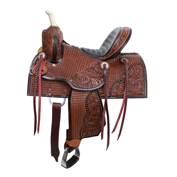 New! Double T Jude Barrel Style Saddle - 12 Inch Youth Saddles