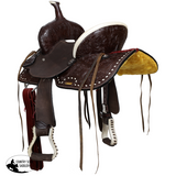 New! Double T Midnight Cheyenne Barrel Style Saddle - 12 Inch - Country Scene Saddlery and Pet Supplies