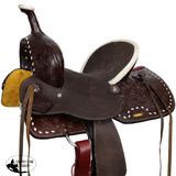 New! Double T Midnight Cheyenne Barrel Style Saddle - 12 Inch - Country Scene Saddlery and Pet Supplies