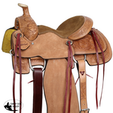 New! Double T Palomino Prairie Roper Style Saddle - 14 Inch