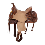 New! Double T Plainsman Roper Style Saddle - 13 Inch Western Saddle