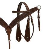 Double T pleasure style saddle set with floral tooling. - Country Scene Saddlery and Pet Supplies